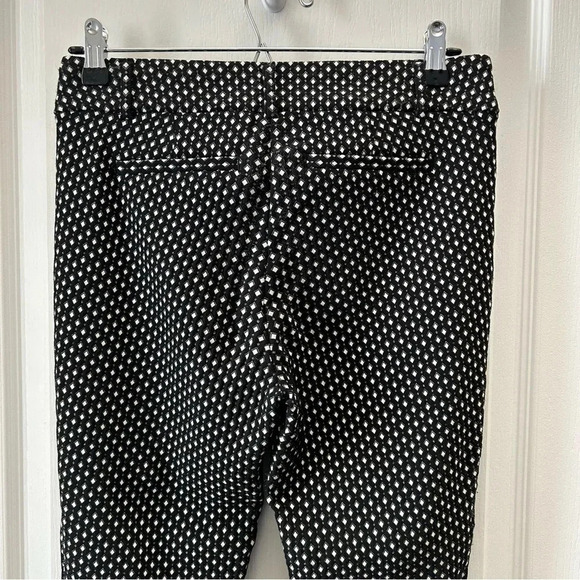 Ricki’s Pants Slim Fit Cropped Ankle Zipper Stretch Black & White Size 0 - Picture 7 of 14